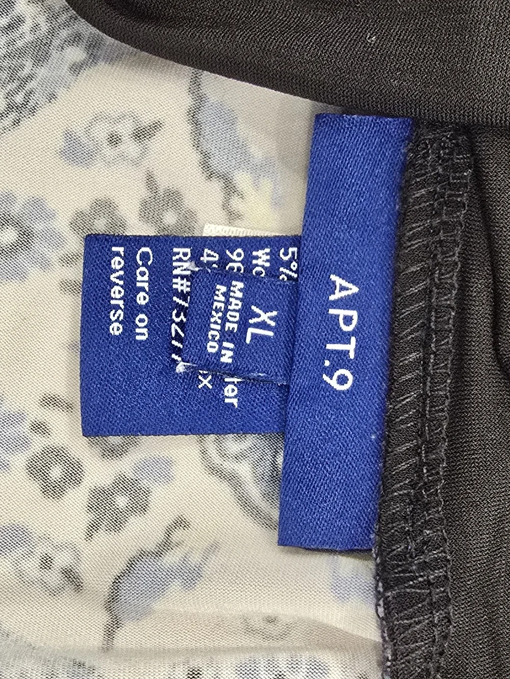 Apt. 9 Blue and Black Geometric Print Maxi Skirt - Picture 5 of 5